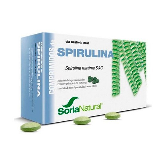 Imagen de Soria Natural Spirulina 60 comprimidos