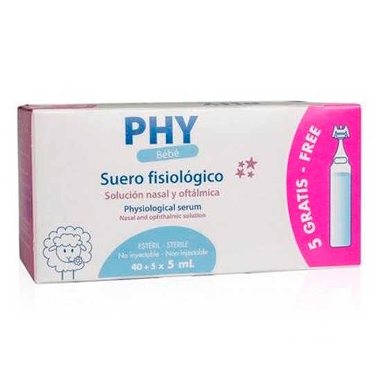 Imagen de Phy Suero fisiológico bebe 40+5uds