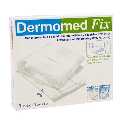 Imagen de Dermomed Fix 75x8cm tira continua con gasa