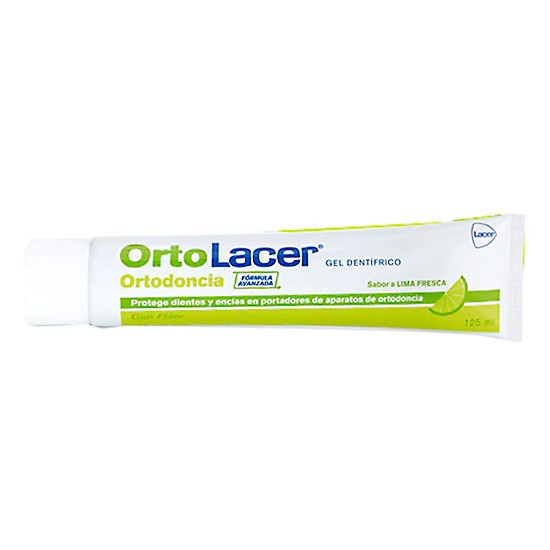 Imagen de Ortolacer gel dentífrico sabor a lima fresca 125ml