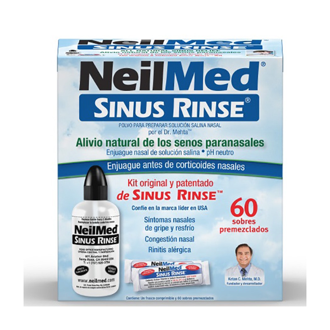 Imagen de Kit sinus rinse 60 sobres