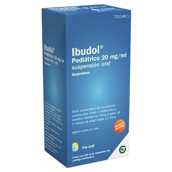 Imagen de Ibudol pediátrico 20mg suspensión oral 200ml