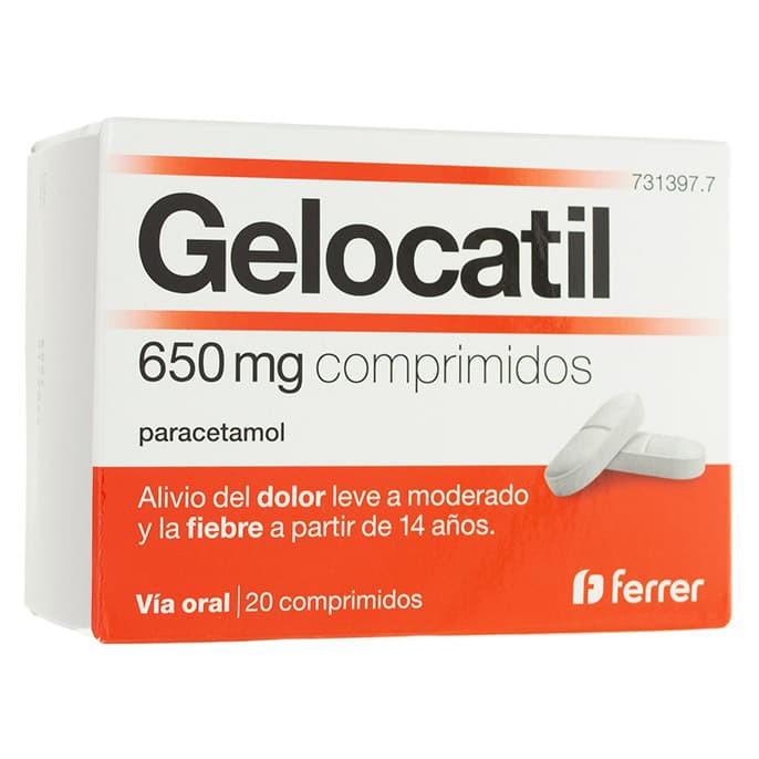 Imagen de Gelocatil 650mg 20 comprimidos